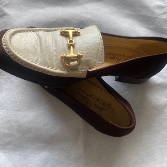 Joan Halpern Leather and Suede Loafer - Picture 2 of 10